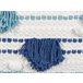 Beliani Cojín decorativo DATURA Azul Claro