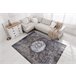 Alfombra lavable MIRO 51453.805 Rosetón vintage 160x220 Gris Oscuro