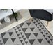 Alfombra SENSE MICRO 81243 Triángulos 160x230 Antracita