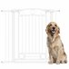 Barrera para Perros PA, Acero PawHut Blanco