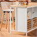 Aparador de Almacenamiento KNL09-WN SoBuy ES Blanco/ Madera