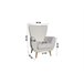 Sillón decorativo color blanco BOB Blanco