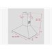 Campana decorativa de pared piramidal TEKA DBB Inox