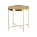 Beliani Mesa auxiliar LUCEA 40x40 Dorado