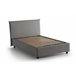 Cama plaza y media en tela Gris