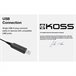 Auriculares con cable KOSS CS100 USB Beige