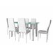 Conjunto de mesa 140x80 Blanco