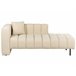 Beliani Chaise longue izquierdo Terciopelo LANNILS Beige