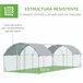 Gallinero Acero Galvanizado, Tela Oxford Gris