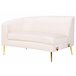 Beliani Sofá en U Terciopelo MOSS Beige