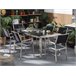 Beliani Conjunto de comedor GROSSETO Grafito