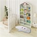 Alfombra infantil forma nube CANDY - ATTICGO 75x120 Blanco