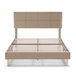 Estructura de cama tapizada Silvi 150x190 Beige