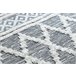 Alfombra ECO sisal BOHO MOROC Diamantes 22297 franjas 117x170 Gris
