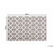 Beliani Alfombra de pelo corto ZILE 140x200 Gris Claro