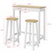 Set de 1 Mesa y 2 taburetes Comedor SoBuy Madera