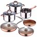Juego de batería de cocina  5pc en  + 5 sartenes Multicolor