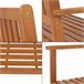 Banco para exterior Canzano 2 plazas madera Natural