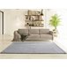 Alfombra lisa lavable CORALINE - ATTICGO 160x220 Plateado