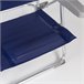 Silla de playa multiposición plegado Slim c/mesa y cojín Aktive Azul Marino