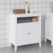 Armario para Baño con 2 Puertas y Estante FRG204-W SoBuy 69 Blanco