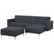Beliani Sofá modular Poliéster ABERDEEN Beliani Sofá modular Poliéster ABERDEEN Gris Oscuro