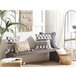 Beliani Cojín decorativo BRAHEA Gris