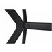 Mesa extensible color blanco OLIVIA Blanco/ Negro