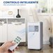 Aire Acondicionado Portátil ABS, Cobre, Aluminio HOMCOM Blanco