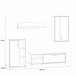 Mueble compacto de TV PORTOPINO 236 cm , roble Madera