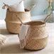 WELL HOME - Cesta plegable de caña natural Marron