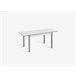 Mesa de cocina extensible B-EXTENS 110(160)x70cm Blanco/ Gris