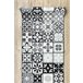Alfombra de pasillo con refuerzo de goma AZULEJO LABOR DE RETAZOS 100x950 Gris