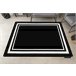 Alfombra HAMPTON Border cuadro 200x290 Negro