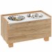 Comedero para Perros MDF, Acero PawHut Marron