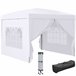 Carpa Plegable Tela Oxford, Acero Outsunny 295x295 Blanco