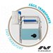 Silla de director plegable altura XL Aktive Azul