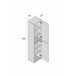 Armario multiusos 2 puertas efecto madera 45 Blanco