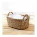 Cesta de jacinto de agua con asas Cesta de jacinto de agua con asas Beige