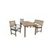 Set jardín NEW YORK mesa con 2 sillas y banco color natural Natural