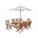 Beliani Conjunto de comedor MAUI II Gris