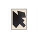 Pintura original MAYORCA relieve 60x80cm marca MARCOMUEBLE  Blanco/ Negro