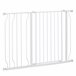 Barrera de Seguridad de Perros Acero, ABS PawHut Blanco