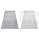 Alfombra MEFE moderna 2312 Ornamento Structural dos niveles 140x190 Gris