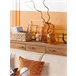 Beliani Jarrón decorativo MIRCHI Naranja