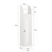 Soporte para Papel Higiénico de Baño BZR49-W SoBuy Blanco