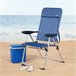 Aktive silla de playa plegable metálica 4 posiciones La Palma Azul