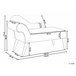 Beliani Chaise longue izquierdo Poliéster BIARRITZ Blanco