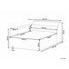 Beliani Chaise longue derecho Poliéster HELLNAR Gris