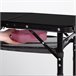 Aktive Mesa plegable camping maletín pequeña Negro